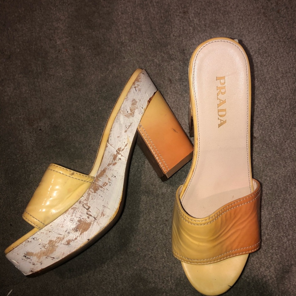 Prada platform sandals